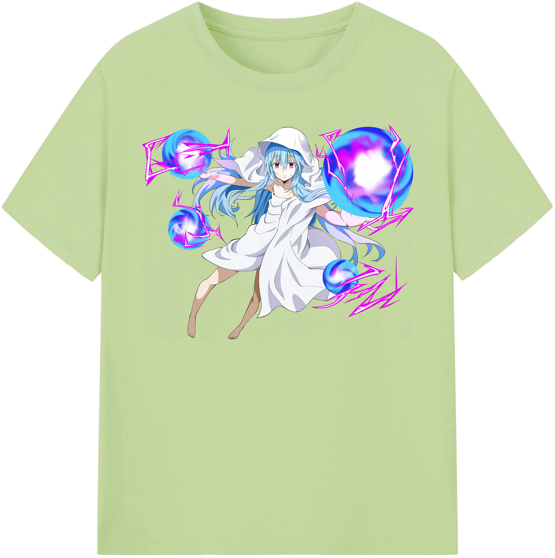 （画像用） 転スラ Regarding Reincarnated to Slime 綿100％半袖Tシャツ（フロントプリント）
